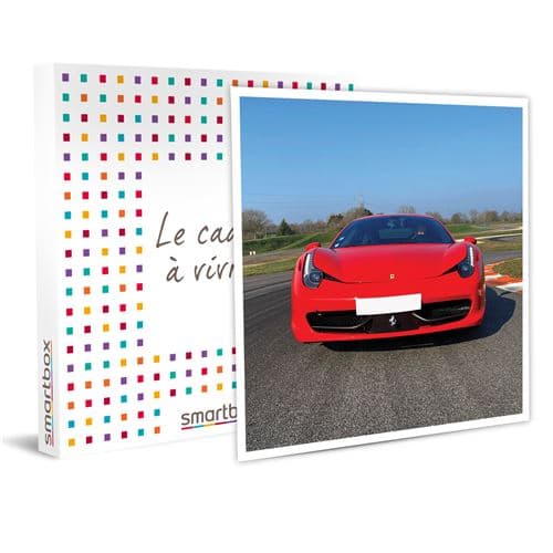 SMARTBOX - Pilotage 3 tours au volant d'une Ferrari 458 Italia sur le circuit Château Gaillard - Coffret Cadeau Sport & Aventure